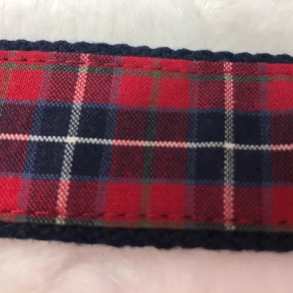 Kitestrings Red Plaid Dress Belt size Medium - Picture 4 of 10